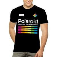 Машка маичка за маички за бои на мажите со полароидна камера