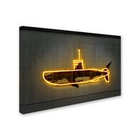 Трговска марка ликовна уметност „Yellowолта подморница“ платно уметност од Октавијан Миелу