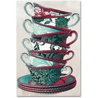 Трговска марка ликовна уметност Попладневен чај III платно уметност по пекара во боја