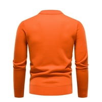 Kali_store mens џемпери машки шал -јака џемпер за џемпер тенок вклопувачки кабелски кабел плетени џемпери rd3, м