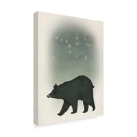 Трговска марка ликовна уметност „Урса голема црна мечка“ платно уметност од Рајан Фаулер