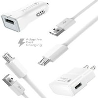 Спринт Samsung Galaxy Note II Charger Брз микро USB 2. Кабелски комплет од IXIR -