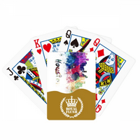 Хјустон Америка Сити Акварел Ројал Флеш Покер Игра Со Карти