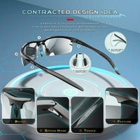 Машко Спортско Возење Поларизирани Очила За Сонце За Мажи ал-мг Метал Ултралесна Рамка