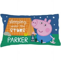 Персонализирана пипа свиња спиење под перницата на starsвездите
