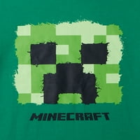 Minecraft Момчиња Ползавец Боја Splat Краток Ракав Маица, Големини 4-18