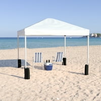 Флеш мебел Херкулес серија сина пластична столица за преклопување, сет од 10, со 10 '10' бело појавување на шатор за крошна