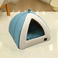 Мек кревет за миленичиња со отстранлив перница одгледувачница топло милениче шатор што не се лизга зимска куќа за кученце, еж,