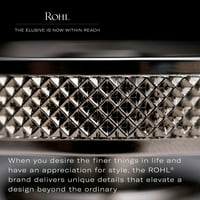 Копче за активиран прекинувач за луксузен воздух Rohl само со брендирање на Rohl за отстранување на отпад, вклучувајќи база