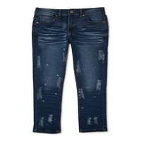 Panyc Boys 'Fle Skinny Fit Moto Jeans, големини со 4-16