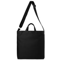 Handенска модна торба торба со рамената торба со внатрешен џеб за шопинг колеџ училишен спортски салата за плажа во салата за