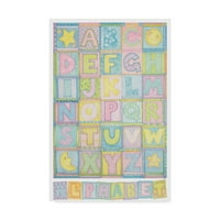 Трговска марка ликовна уметност „азбука“ платно уметност од Шерил Пиперберг