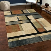 Оријански килими блокирани бои мулти -шут -област килим