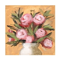 Мелиса Ванг „вазна и рози I“ платно уметност