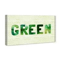 Винвуд студио типографија и цитати wallидни уметнички платно печати „зелени“ цитати и изреки - зелена, зелена боја