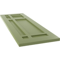 Екена Мил работник 12 W 54 H TRUE FIT PVC SAN HUAN CAPISTRANO MISSION Style FIXED MONTING SULTERS, MOSS GREEN