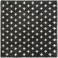 Добро ткаени Junуни Аксел Скандинавски марокански решетки темно сива дебела нордиска шега 7'10 9'10 Област килим