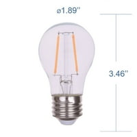 Одлична вредност LED таванот на вентилаторот, 2,5-вати А форма E база на дневна светлина, пакет