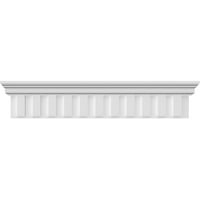 Ekena Millwork 168 Долна ширина 3 4 Топ ширина 3 8 H 7 8 P Dentil Crosshead