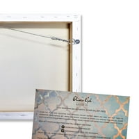 Пистата Авенија мода и глам wallидна уметност платно за отпечатоци „јоргована кутија за подароци“ мода - бело, злато