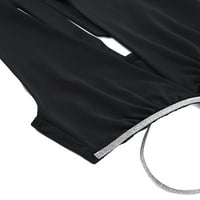 Wybzdените на Wybzd летни крпеници V-вратот за вратоврска Halterneck Weist Cutout без ракав без ракав фустан s-l-l