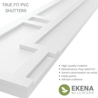 Ekena Millwork 18 W 26 H TRUE FIT PVC HASTINGS FIXED MONT SLUSTERS, недовршени