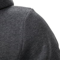 Машки трендовски дуксери лабава маска покријте ја уличната облека тактичка џемпер сива големина 2xl