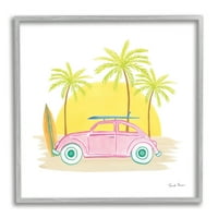 Ступел Индустрии Тропско Лето Патување Плажа Сурфање Палми Сонце 24, Дизајн На Фарида Заман