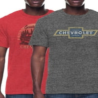 Оригинални делови на Chevrolet Men & Big Mens & Chevy Logo Tee кошули, големини S-3XL