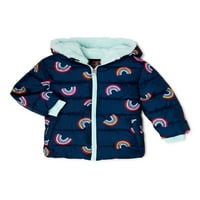 Swiss Tech Baby and Toddler Girl Puffer јакна, големини 12M-5T