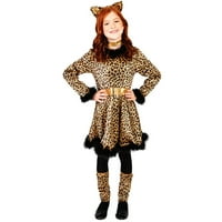 Задебелен леопард фустан Дете за Ноќта на вештерките