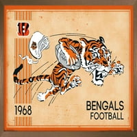 Синсинати Бенгалс - Постери за ретро лого, 14.725 22.375
