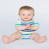 Мало starвезда органско момче PK со кратки ракави, со големина на новороденчиња- месеци