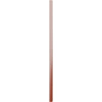 Ekena Millwork 1 8 W 66 H TRUE FIT PVC, три табли врамени од табла-n-batten ролетни, црвена пиперка