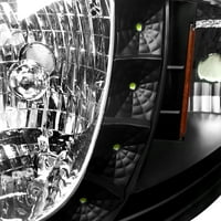 Spec-D Подесување За Ford F-Јасно SMD LED Кристални Фарови+Сјајни Црни LED Опашки Светла
