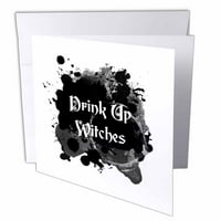 Пијте Вештерки - вештерка пијалак Ноќта на Вештерките вештерки напивка црно мастило прскање Честитки со пликови гц-317318-2