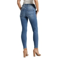 Co. Silver Jeans Co. Women'sенски Ејвори Висок пораст слаби фармерки, големини на половината 24-36