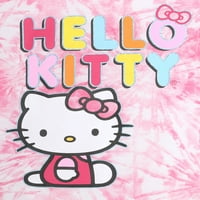 Hello Kitty Girls Hoodie T-Shirt and Shorts, комплетот за облеки во косплеј, големини 4-10