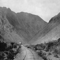 Перу: Железница, Ц1890. Na Поглед На Железничката Пруга Ороја Во Перу, Јужна Америка. Фотографија, Ц1890. Постер Печатење од