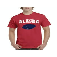 Машка Маица Краток Ракав-Знаме На Алјаска