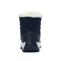 Одебан Женски Зимски Топли Чевли Водоотпорни Удобни Чизми За Снег На Отворено Со Средно Теле