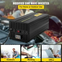 Моќ Инвертер Модифициран Синусен Бран Инвертер 5000W DC24V ДО AC120V Конвертор