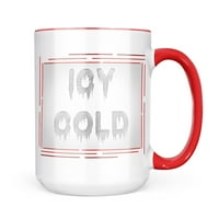 Неонблонд Ледени Ладни Мразулци студена Зимска Кригла мраз подарок за љубителите На Кафе Чај
