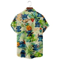 Дизни Лило и Стич Печатена обична кошула за кратки ракави на Хавајски