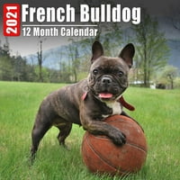 Календар француски булдог: Слатки француски Булдози Фотографии Месечен Мини Календар со Инспиративни Цитати Секој Месец
