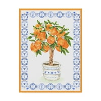 Трговска марка ликовна уметност „портокалова топиер“ платно уметност од Лиза Пауел Браун