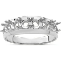 Сребрена Монтажа На Семејни Накит Обложена Со Родиум Изработена во Соединетите држави xmr7 6ssm-8
