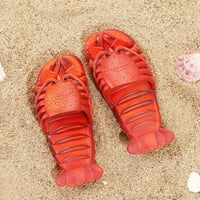 Летни Слатки Деца Влечки Во Форма На Јастог Креативни Чевли За Плажа Со Отворени Прсти За Дишење За Мали Девојчиња